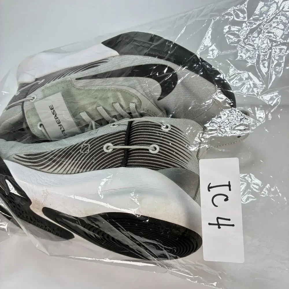 Nike Precision 4 FlyEase Light Smoke Grey Basketball Shoes CV3450-002 Men's Sz 9